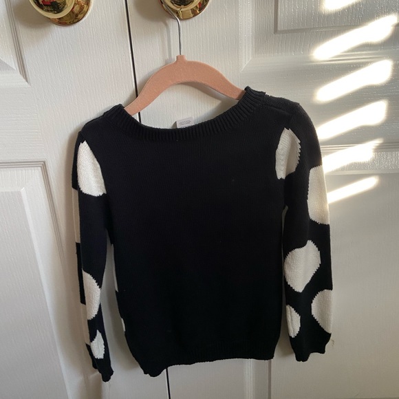 Carter’s Toddler Girl Black with White Polka Dot Sweater. Size 4T new with tags - Picture 2 of 2